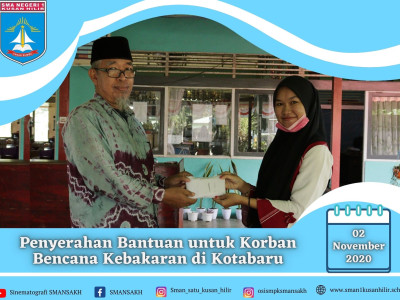 Api Hanguskan 150 Rumah di Kotabaru, SMAN 1 Kusan Hilir Ulurkan Tangan