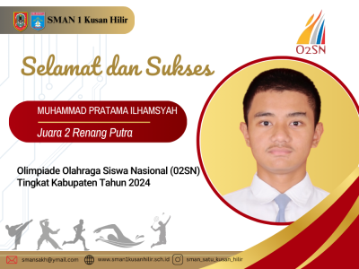 Juara 2 Renang Putra O2SN Tingkat Kabupaten