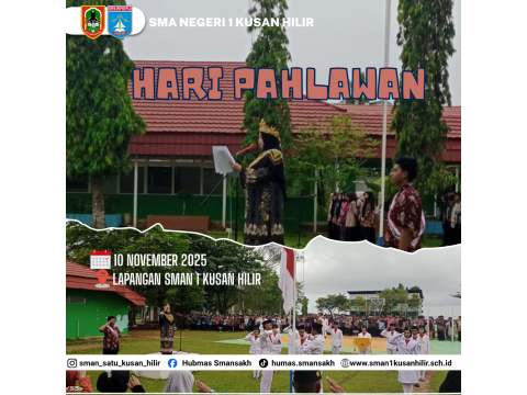 SMAN 1 Kusan Hilir Gelar Upacara Peringatan Hari Pahlawan Na